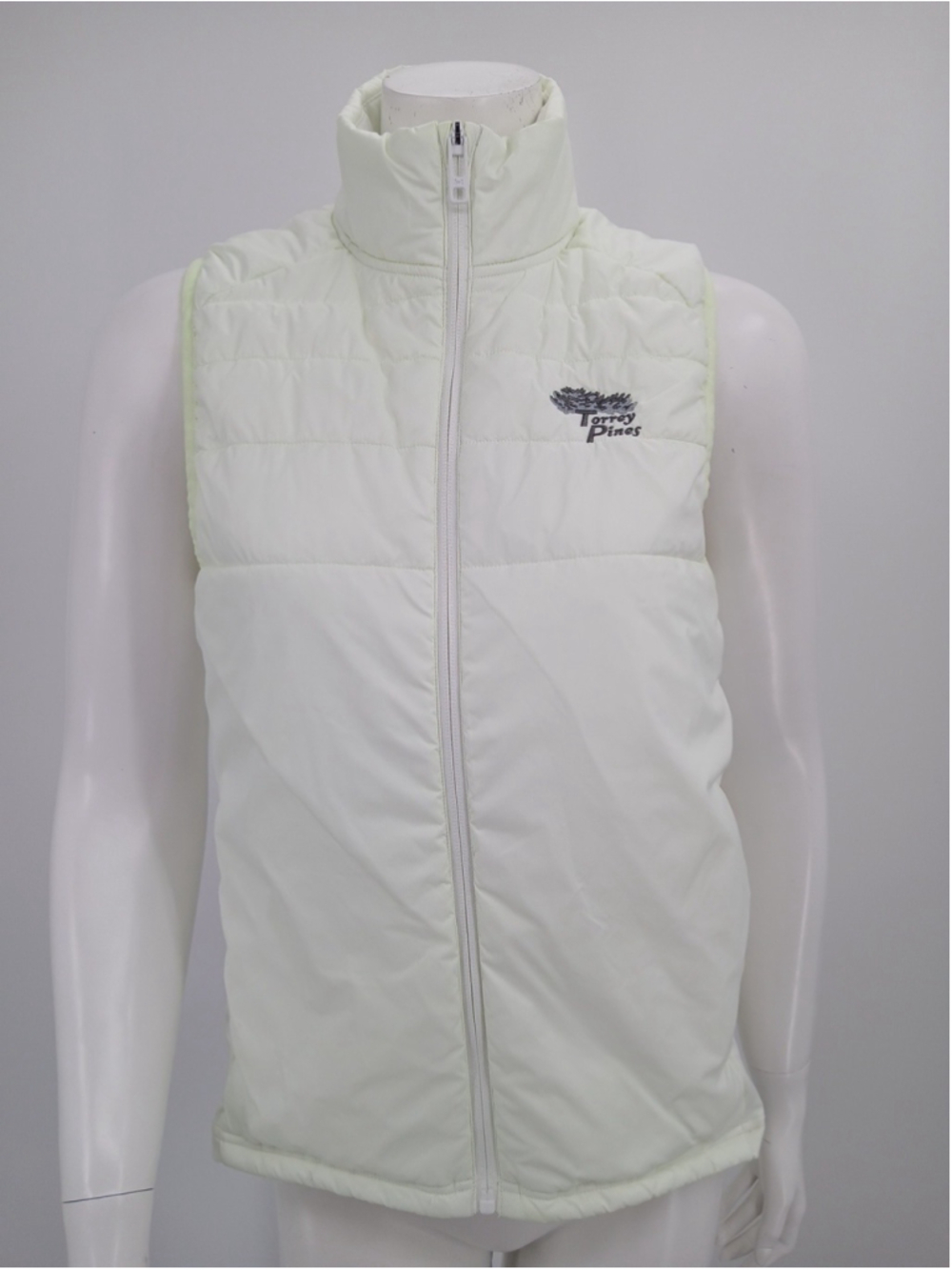 Torrey Pines Womens Golf Puffer Vest Size S Light Green